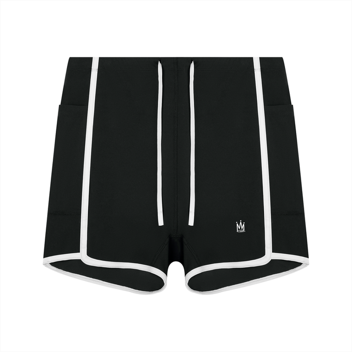 Colorblock High-Rise Shorts