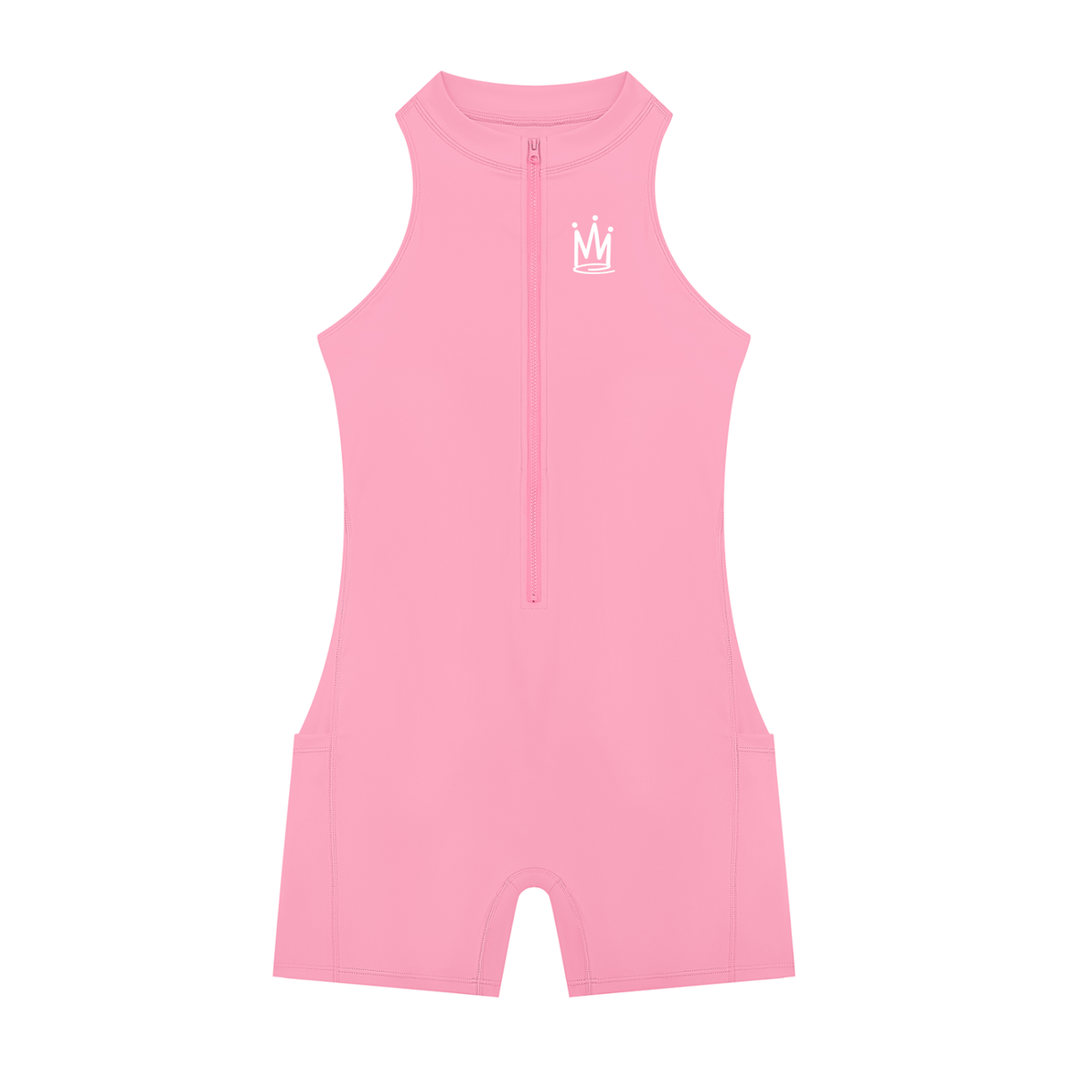 Quarter-Zip Sculpt Romper