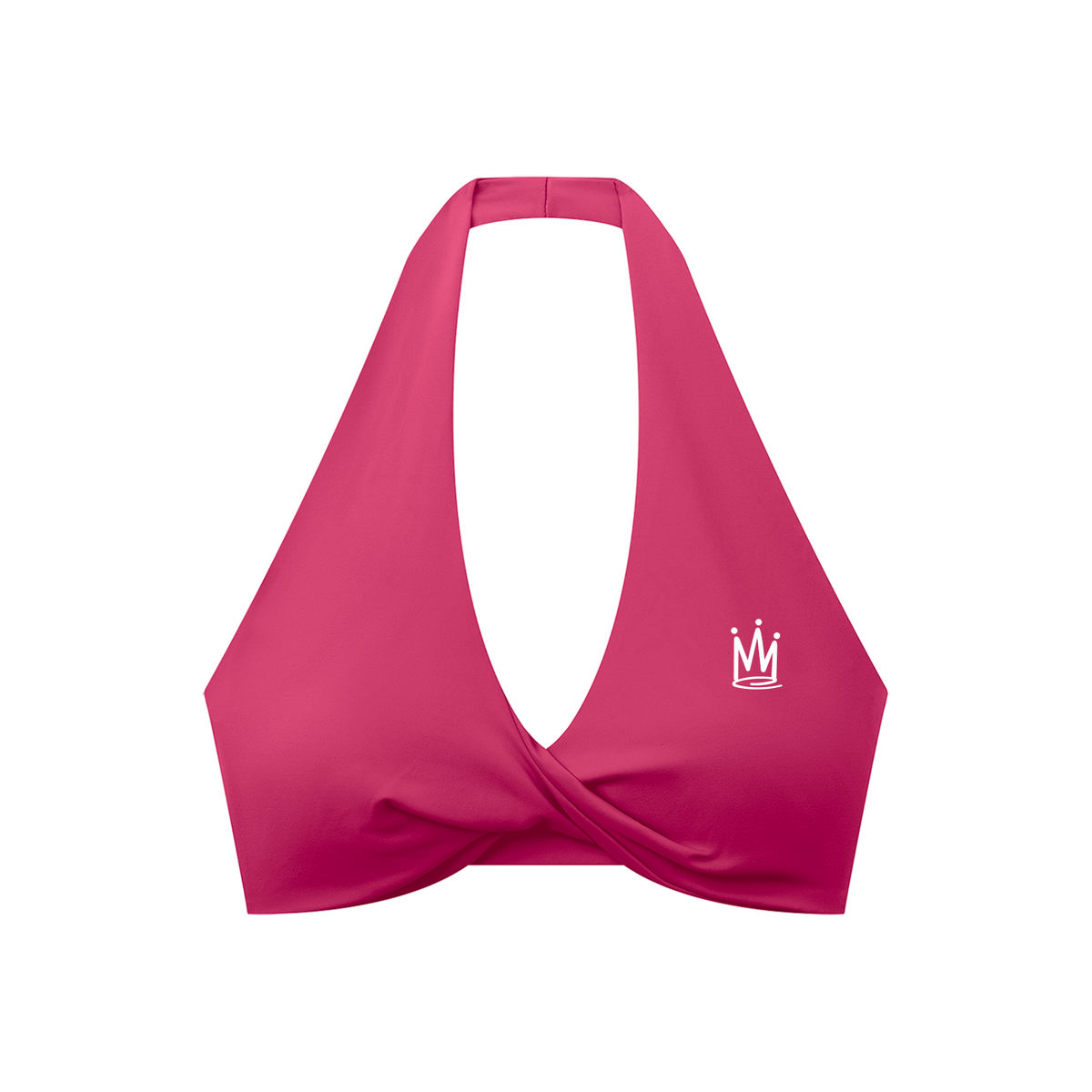 Pleated Halter Sports Bra