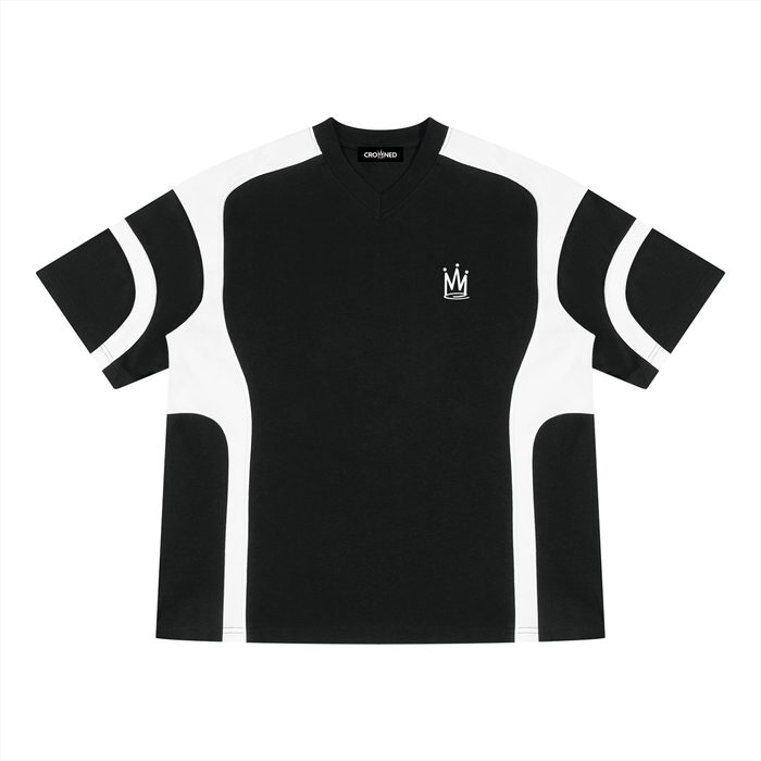 Two-Tone V-Neck Tee