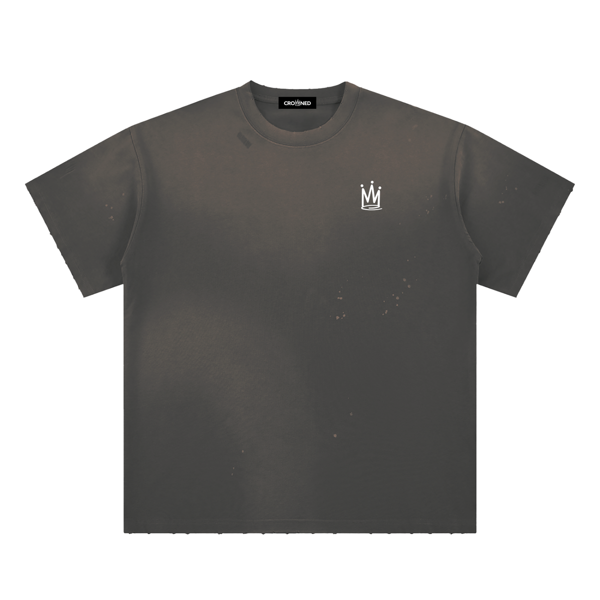 Hand-Frayed Splatter Tee