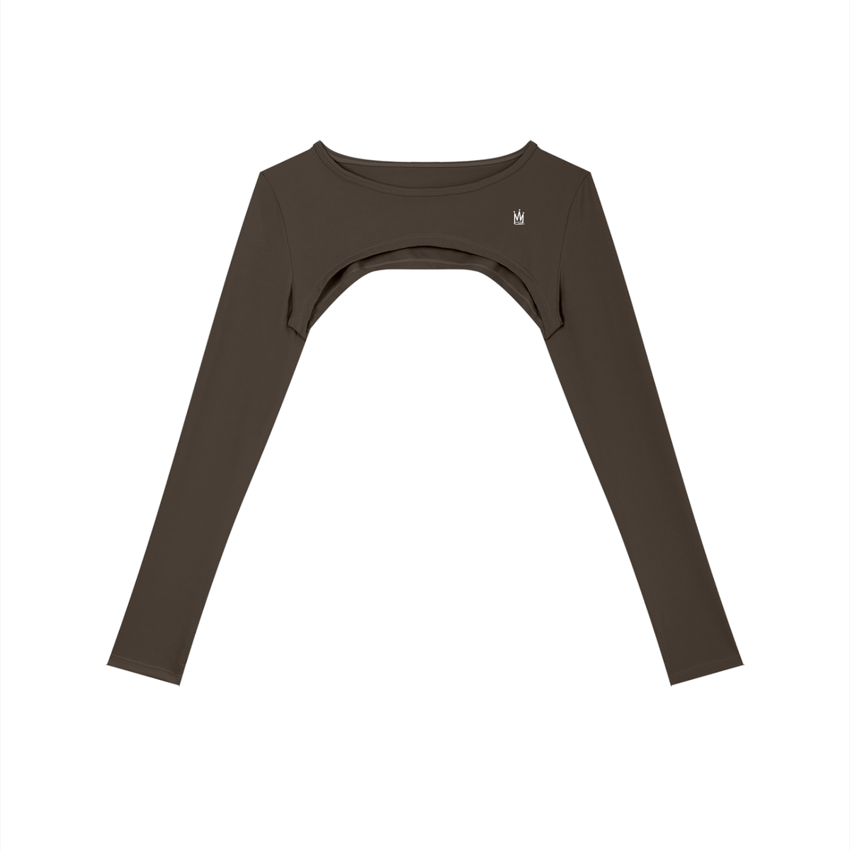 Cutout Long-Sleeve Yoga Shrug